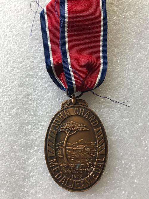 FULL SIZE JOHN CHARD MEDAL (1952)-NUMBERED