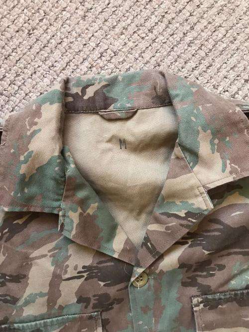 ORIGINAL 32 BATTALION RECCE COPY WINTER PATTERN CAMO SHIRT,SIZE MEDIUM-MEASURES 56CM ARMPIT TO ARMPI