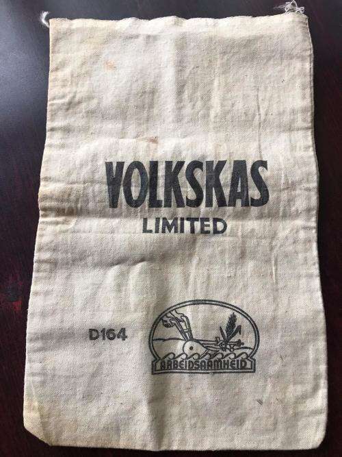 VINTAGE VOLKSKAS BANK BAG