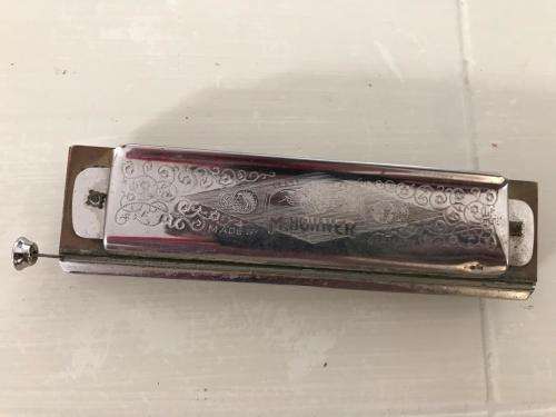 ORIGINAL 12 HOLE SUPER CHROMONICA HOHNER HARMONICA WITH CASE STILL IN VERY GOOD CONDITION