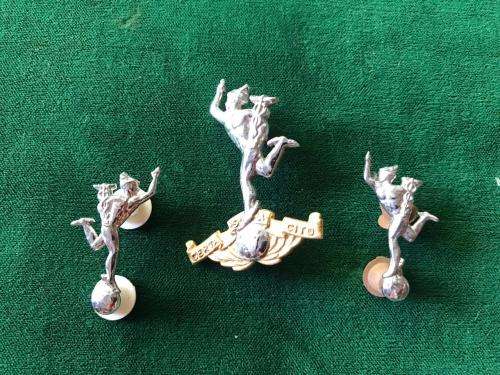 SA CORPS OF SIGNAL BI METAL CAP & COLLARS-APPROVED IN 1957-LUGS + PINS COMPLETE