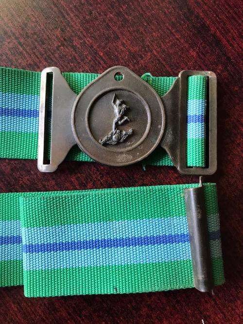 SA CORPS OF SIGNALS STABLE BELT- EXTENDED LENGTH 100 CM