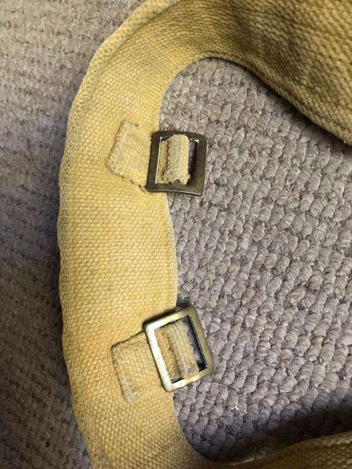 BRITISH 1937 WEBBING PATTERN STABLE BELT-WW2-EXTENDED LENGTH 88CM-BRASS CLIPS & BUCKLES