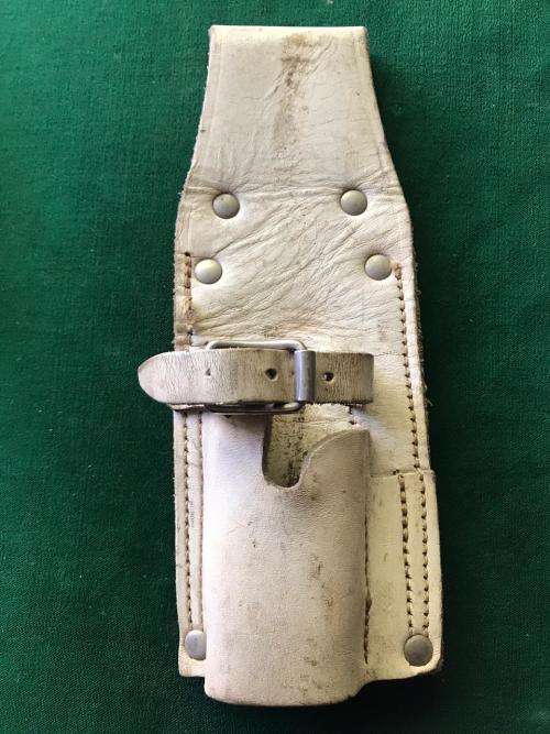 SA LEATHER CEREMONIAL FROG FOR THE SA NO 9 BAYONET,WITH THE SIDES BEING STITCHED DOWN