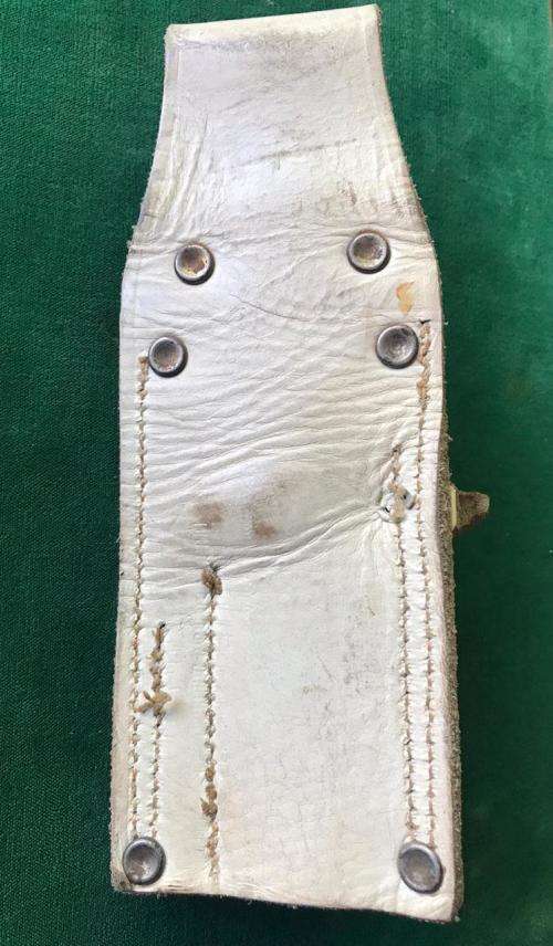 SA LEATHER CEREMONIAL FROG FOR THE SA NO 9 BAYONET,WITH THE SIDES BEING STITCHED DOWN