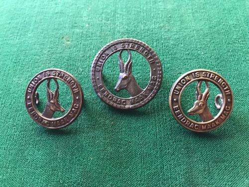 GENERAL SERVICE CORPS CAP & COLLARS-WORN 1940'S- LUGS INTACT