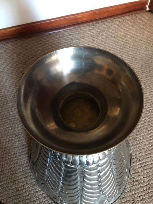 LARGE DECORATIVE BOWL-HEIGHT 37CM-DIAMETER TOP 33,5CM-BOTTOM 17,5CM