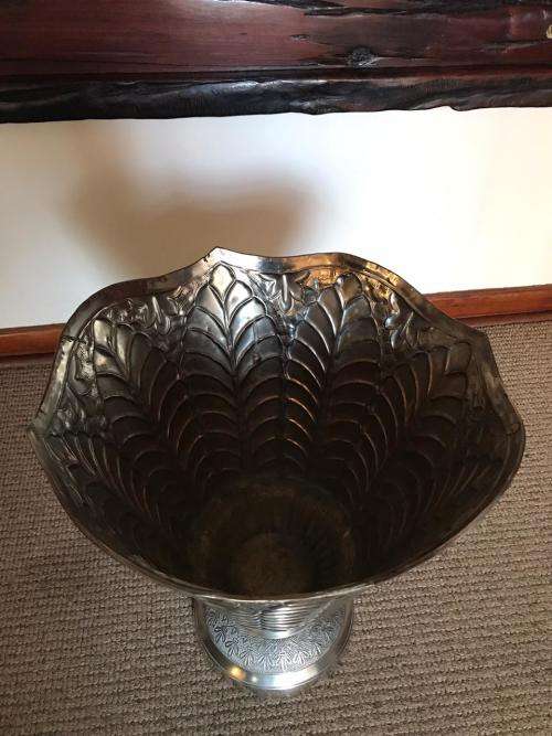 LARGE DECORATIVE BOWL-HEIGHT 37CM-DIAMETER TOP 33,5CM-BOTTOM 17,5CM