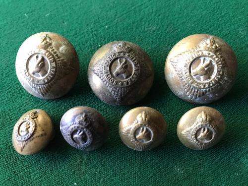 BRASS TUNIC BUTTONS WORN BY THE SA INSTRUCTIONAL CORPS-WW1 PERIOD