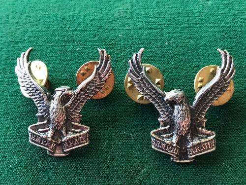 SOUTH WEST AFRICA AIR FORCE ,COLLAR BADGE PAIR,LEFT & RIGHT-PINS INTACT