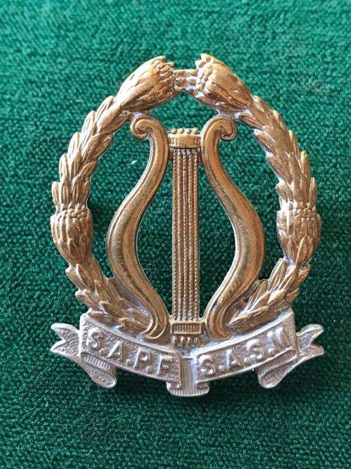SA PERMANENT FORCE,BI-METAL,BAND COLLAR BADGE-WORN POST 1953- 2 LUGS