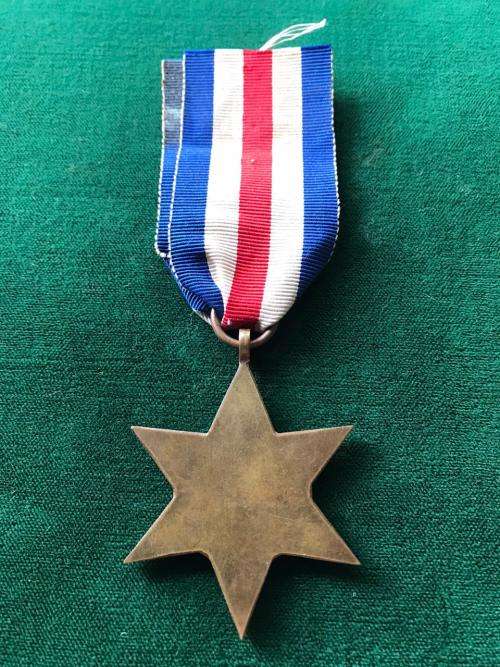 FULL SIZE WW2 FRANCE & GERMANY STAR-UNNAMED