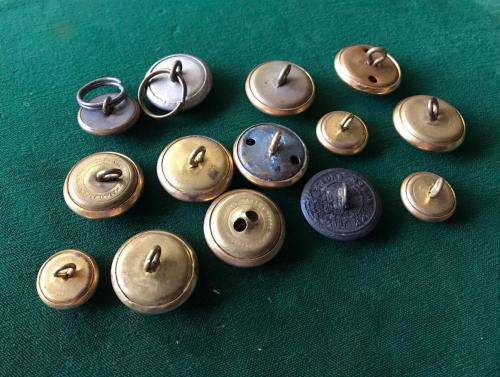 NAVY BUTTONS SOLD TOGETHER- 14 IN TOTAL