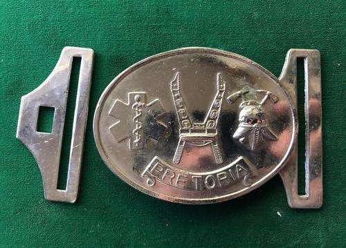 PROTECTION SERVICES-PRETORIA-WHITE METAL BELT BUCKLE