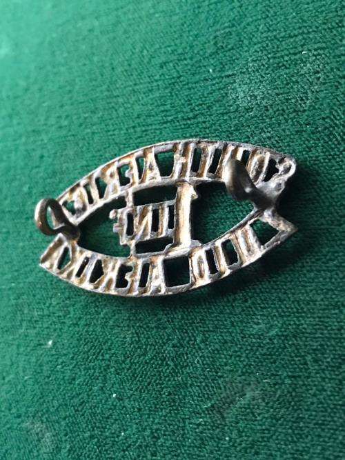 WW1 1ST SA INFANTRY SHOULDER TITLE- 2 LUGS