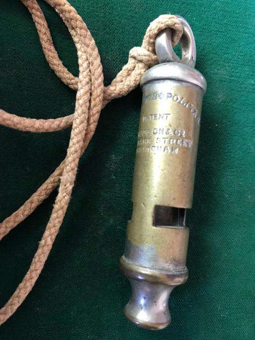 THE METROPOLITAN J. HUDSON & CO-WW2 PERIOD WHISTLE