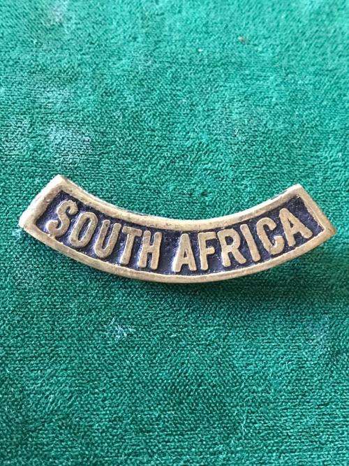 SA TITLE IN BLACK BRASS-MADE IN EGYPT-WW2- ONE LUG