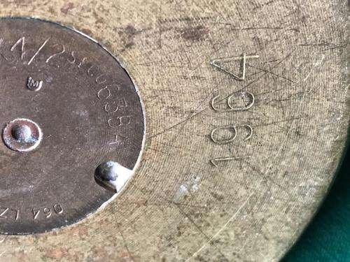 90 MM HEAVY AIRCRAFT & ANTI TANK SHELL-DATED 1964-DIAMETER BOTTOM 105MM-TOP 90 MM-HEIGHT 29CM