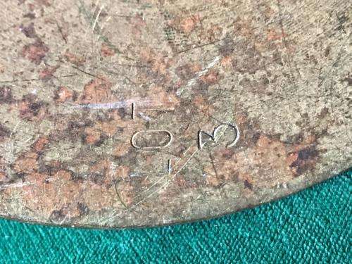 90 MM HEAVY AIRCRAFT & ANTI TANK SHELL-DATED 1964-DIAMETER BOTTOM 105MM-TOP 90 MM-HEIGHT 29CM