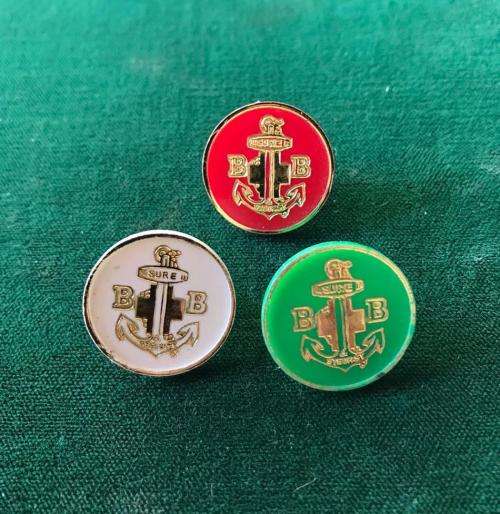 BOYS BRIGADE BADGES-3 SOLD TOGETHER -PINS INTACT