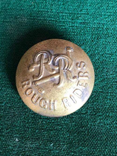 CITY OF LONDON YEOMANRY (ROUGH RIDES) BUTTON-PRE 1961- DIAMETER 25 MM