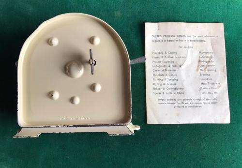 SMITHS ENGLISH CLOCK SYSTEMS ALARM CLOCK WITH INSTRUCTIONS