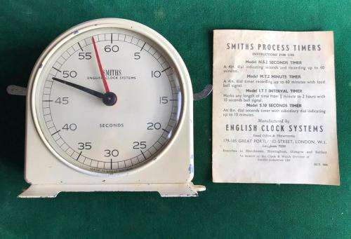 SMITHS ENGLISH CLOCK SYSTEMS ALARM CLOCK WITH INSTRUCTIONS