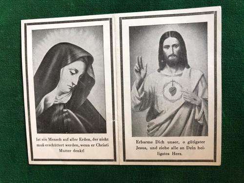 ORIGINAL WW2 GERMAN SOLDIER DEATH CARD