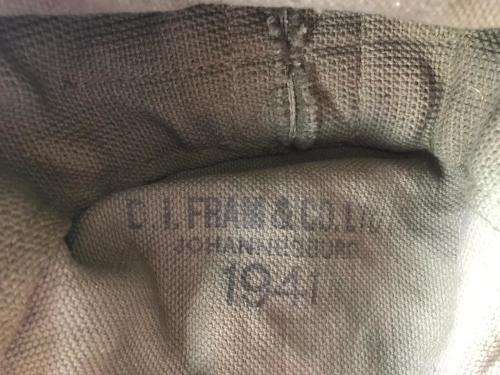 LMG MACHINE GUN ,AMMO DRUM WEBBING POUCH-DATED AND MARKED WW2