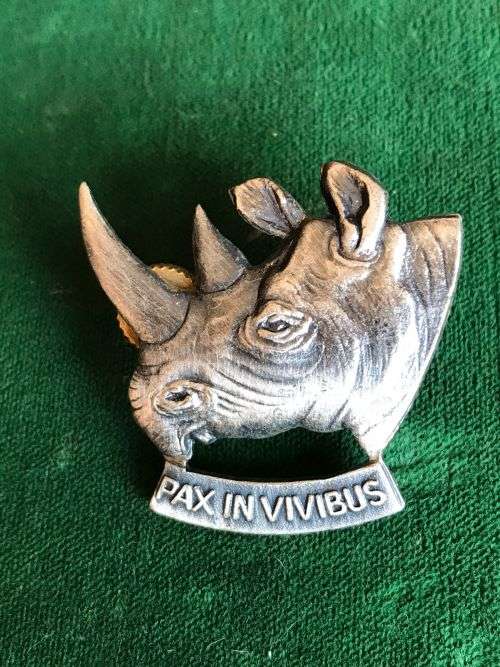 SWA 101 BATTALION OXIDISED SILVER CAP BADGE-LUGS INTACT