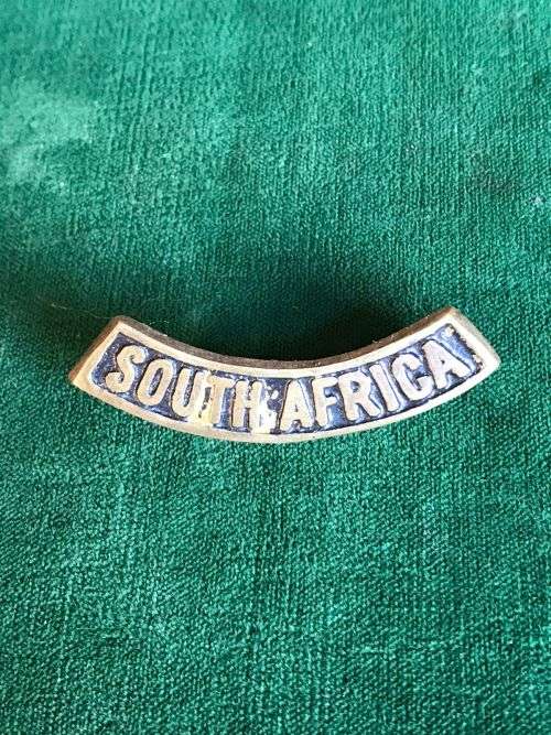 SA SHOULDER TITLE,MADE IN EGYPT-BRASS- WW2- ONE LUG