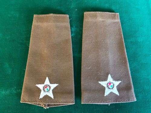 SA RANK PAIR FOR 2ND LIEUTENANT-WORN 1996-2002