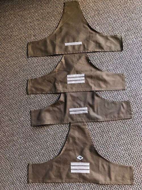 SWA SET OF BRASSARDS FROM LANCE CORPORAL TO STAFF SERGENAT-ONE OF EACH