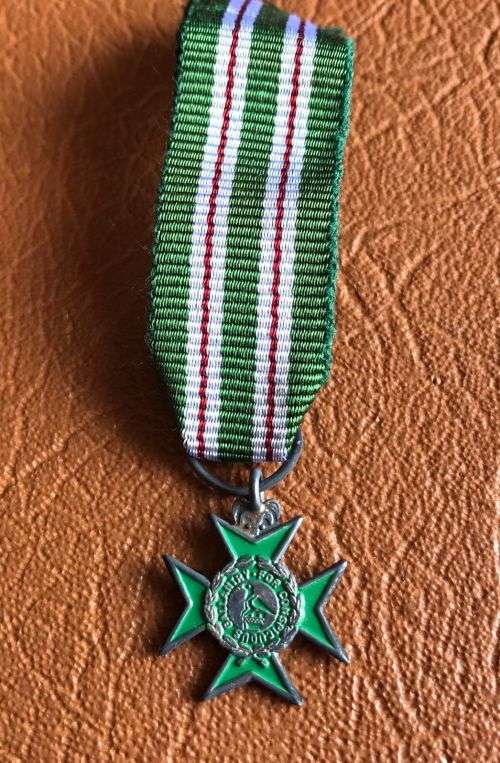 RHODESIA MINIATURE PRISON CROSS FOR GALLANTRY (R.P.C.)- ORIGINAL