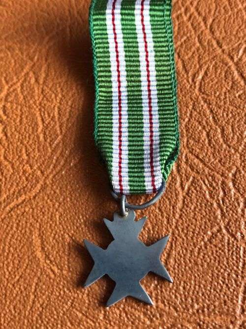RHODESIA MINIATURE PRISON CROSS FOR GALLANTRY (R.P.C.)- ORIGINAL