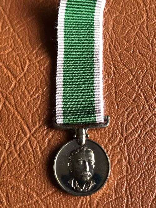 MINIATURE RHODESIA PRISON GENERAL SERVICE MEDAL-ORIGINAL