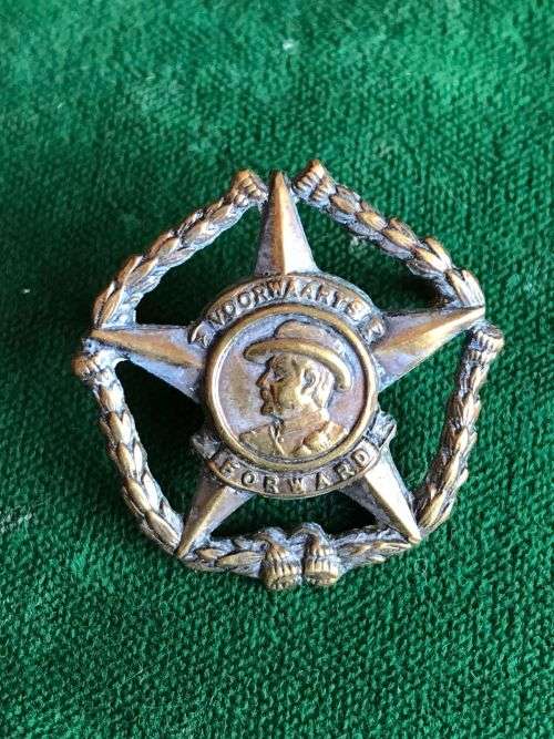 REGT. BOTHA BRASS COLLAR BADGE- 2 LUGS