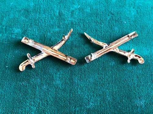 ARMY GENERAL LARGE SIZE GILDING METAL RANK PAIR- EACH WITH 4 PINS-ALSO WORN BY SAAF,SAMS AND SAP- 4