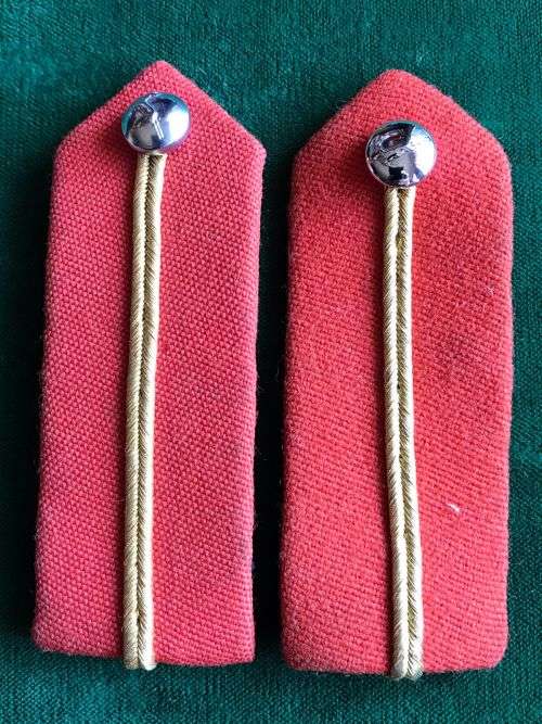 ARMY SENIOR OFFICERS,STAFF QUALIFIED, GORGET PATCH SET-APPROVED IN 1978