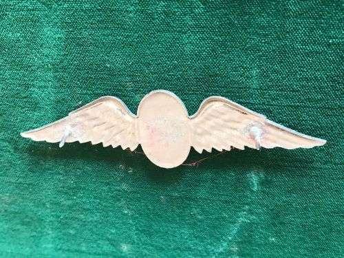 SA PARA FREEFALL WING (FULL SIZE) CHROMED AND ENAMEL WING-WORN FROM THE 1970`S- 2 PINS