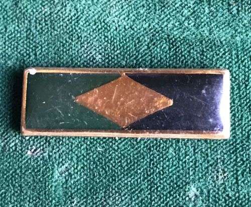 SWA INFANTRY CORPS BERET BAR- GREEN/ BLACK/ GOLD DIAMOND- NO PINS