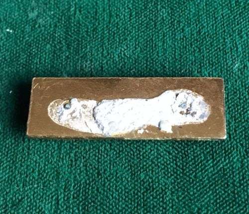 SWA TECHNICAL SERVICES CORPS BERET BAR RED/ AZURE/ GOLD DIAMOND-NO PINS-APPROVED 1985