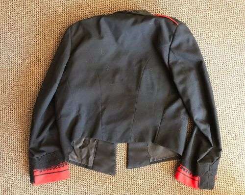 OFFICERS MESS DRESS JACKET, SIZE MEDIUM-MEASURES 56 CM ARMPIT TO ARMPIT