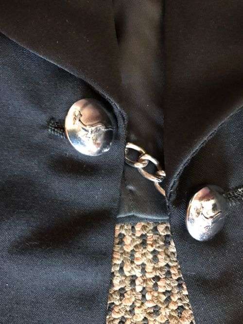 OFFICERS MESS DRESS JACKET, SIZE MEDIUM-MEASURES 56 CM ARMPIT TO ARMPIT