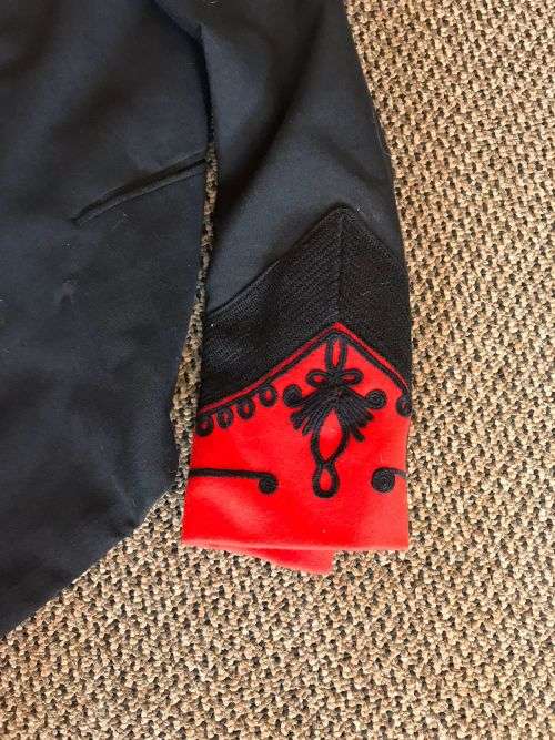 OFFICERS MESS DRESS JACKET, SIZE MEDIUM-MEASURES 56 CM ARMPIT TO ARMPIT