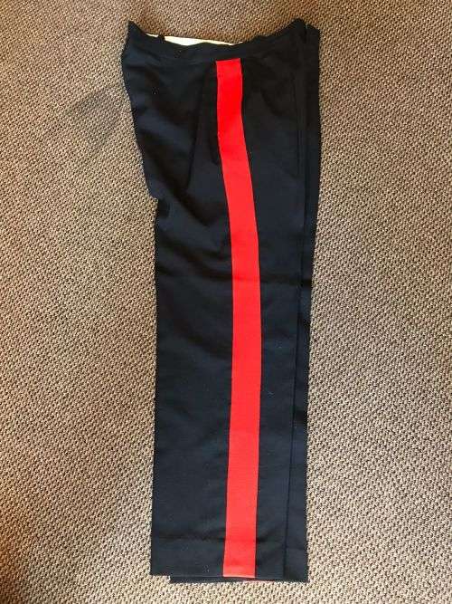 OFFICERS MESS DRESS TROUSERS-SIZE 33-PIPE LENGTH 77CM