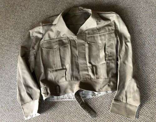 BUNNY JACKET SIZE MEDIUM TO LARGE-MEASURES 60 CM ARMPIT TO ARMPIT-TROUSERS (DAMAGED) SIZE 34 WITH PI