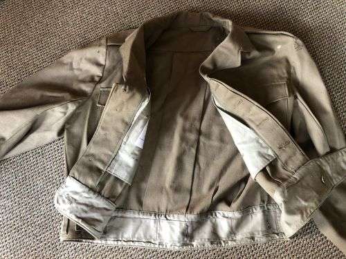 BUNNY JACKET SIZE MEDIUM TO LARGE-MEASURES 60 CM ARMPIT TO ARMPIT-TROUSERS (DAMAGED) SIZE 34 WITH PI