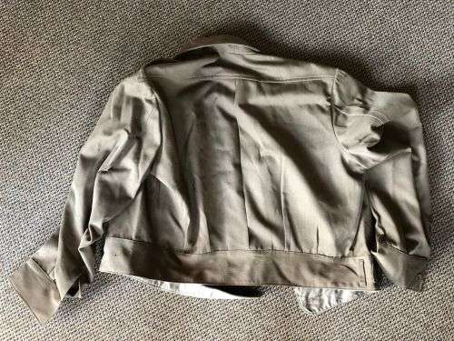 BUNNY JACKET SIZE MEDIUM TO LARGE-MEASURES 60 CM ARMPIT TO ARMPIT-TROUSERS (DAMAGED) SIZE 34 WITH PI