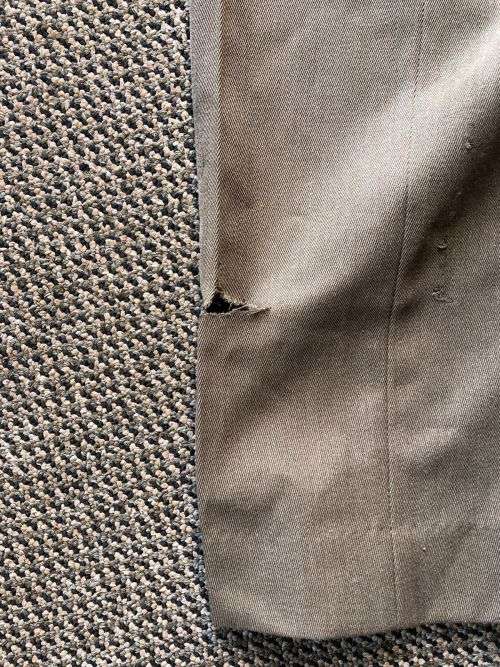 BUNNY JACKET SIZE MEDIUM TO LARGE-MEASURES 60 CM ARMPIT TO ARMPIT-TROUSERS (DAMAGED) SIZE 34 WITH PI